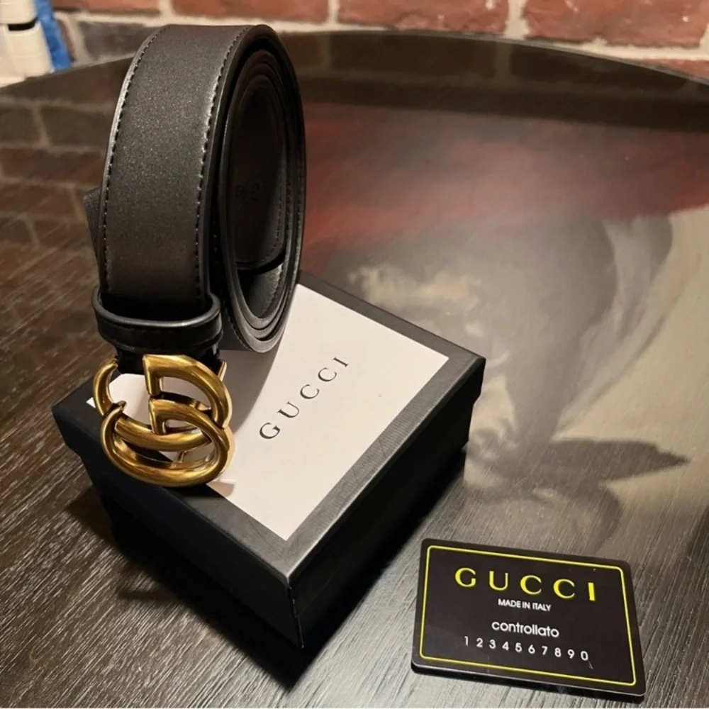 ❤️ New black Italian leather belt_4